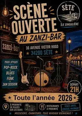 Jam Session Live au Zanzi-Bar tous les mardis