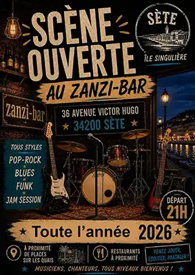 Jam Session Live au Zanzi-Bar tous les mardis