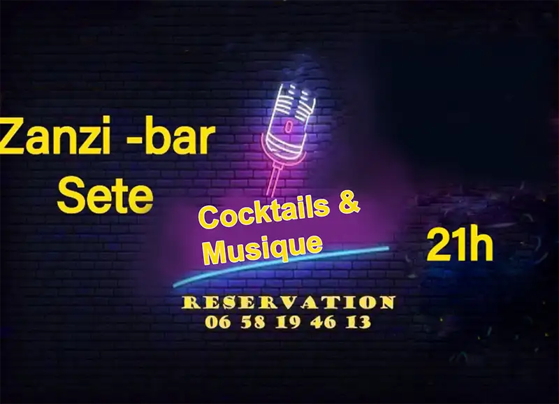 Soirées Musique Live et Cocktails au Zanzi-Bar - Sortir à Sète